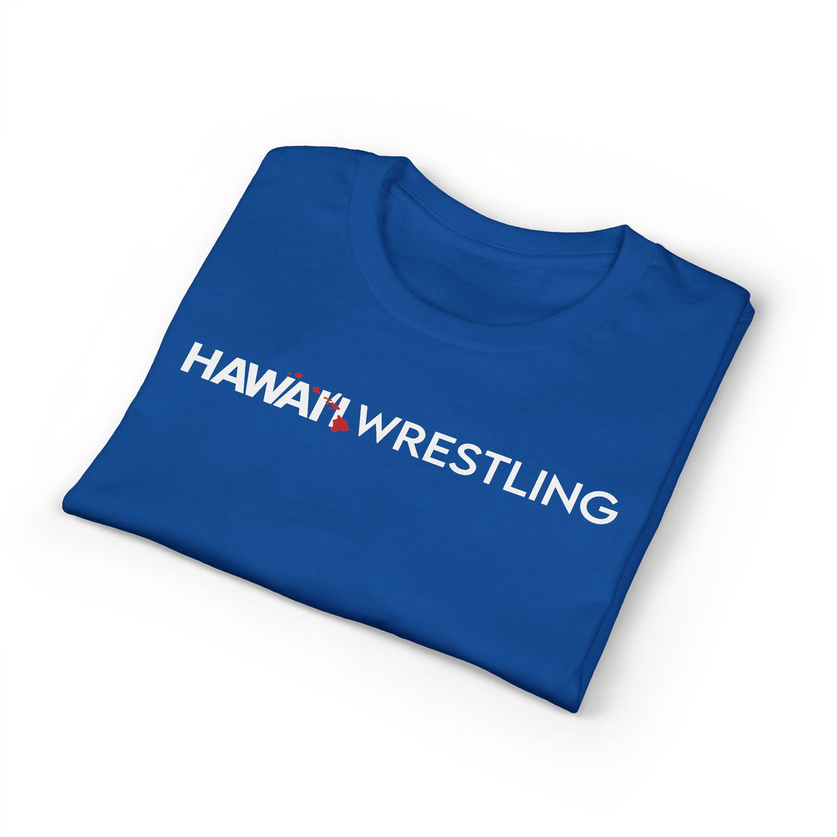 Hawaii Wrestling T-Shirt(Royal) – 50/50 Blend