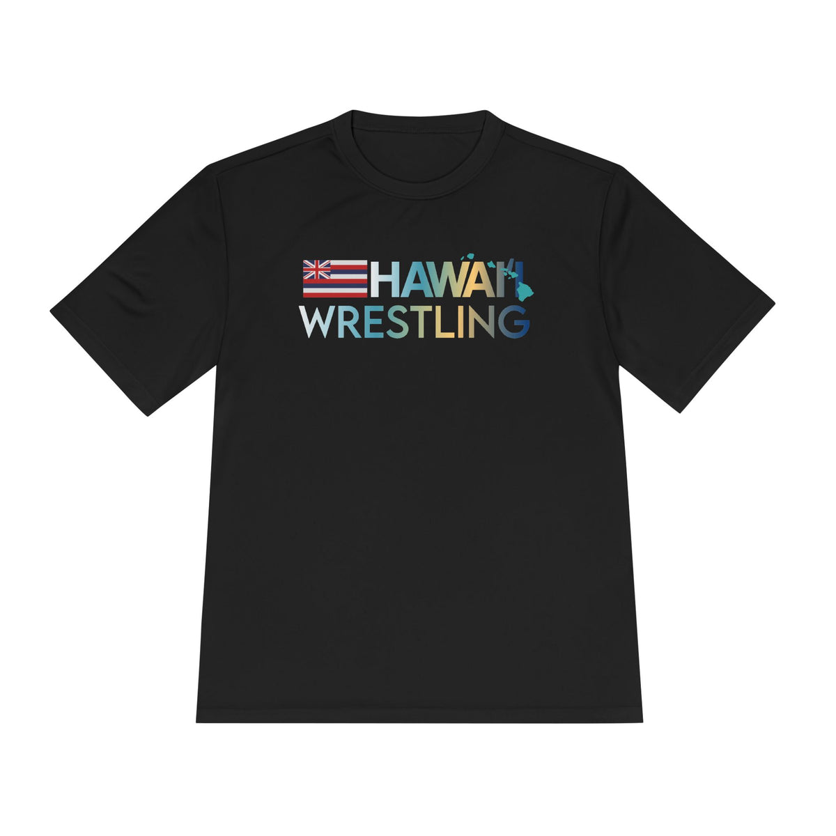 Islands T Dry Fit (Black) - Hawaiʻi Wrestling - Dry Fit Athletic Shirt