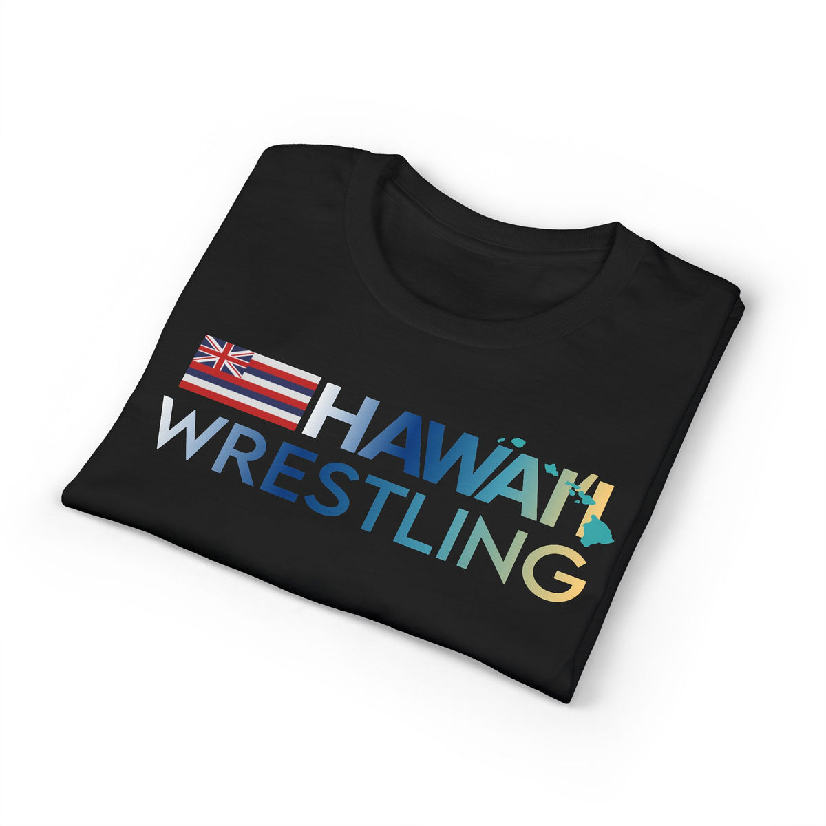 Islands T 50/50 (Black) - Hawaiʻi Wrestling Gear - Athletic Shirt