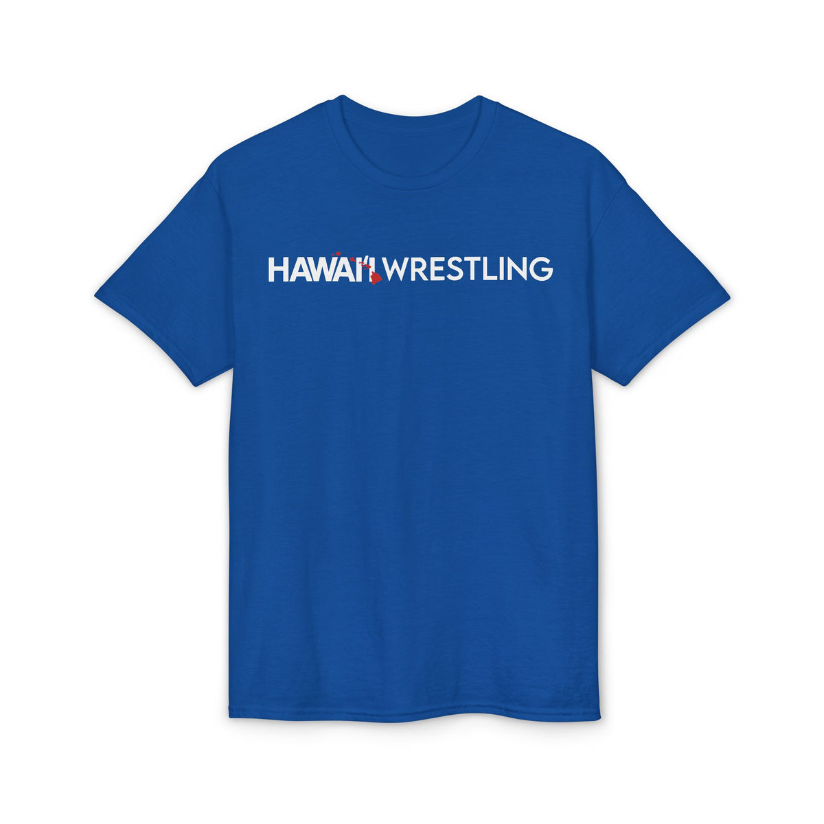 Hawaii Wrestling T-Shirt(Royal) – 50/50 Blend