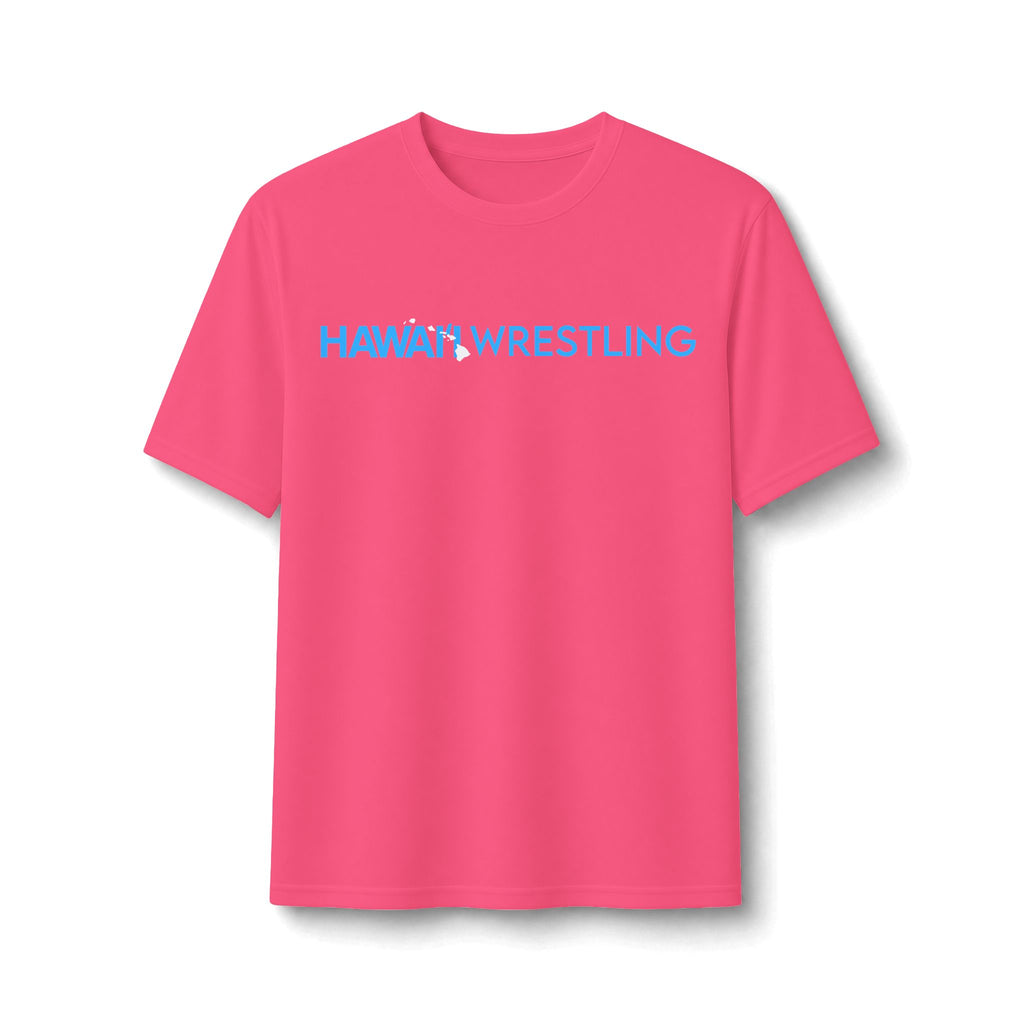 Faith Drives Passion(Pink 2 sided) - Hawaiʻi Wrestling Gear - Dry Fit Performance Tee